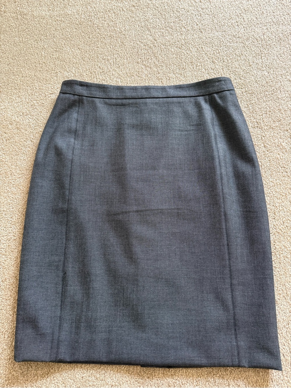 NWT- Classic Women's Charcoal Pencil Skirt- Size 6